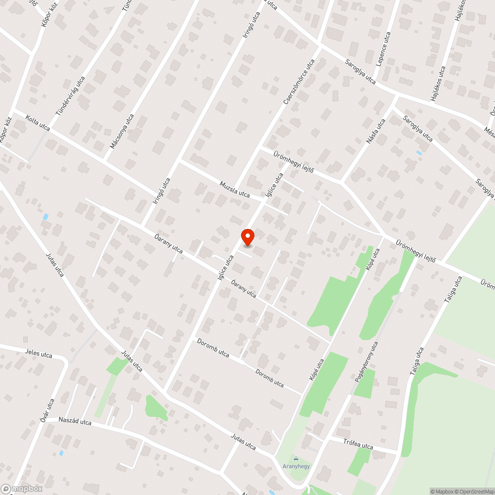 Kátyú/Gödör bejelentés helye