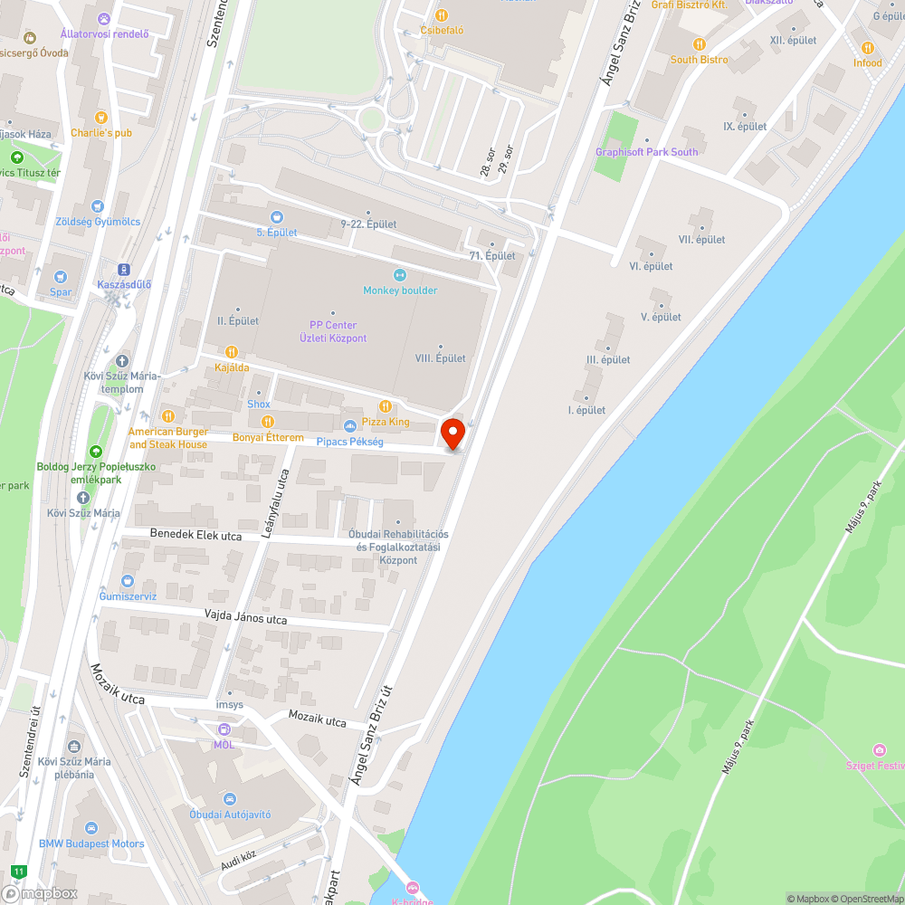 Megdőlt tábla bejelentés helye