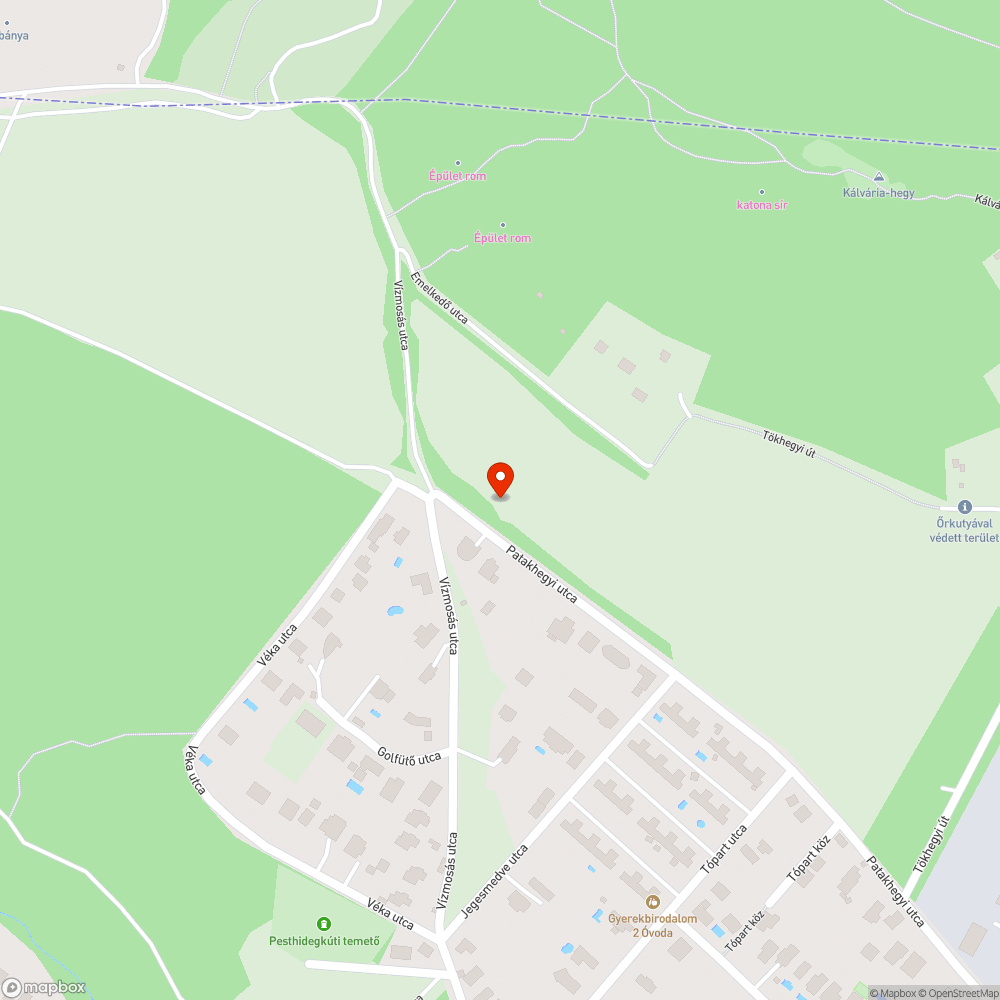 Elzárt kút bejelentés helye