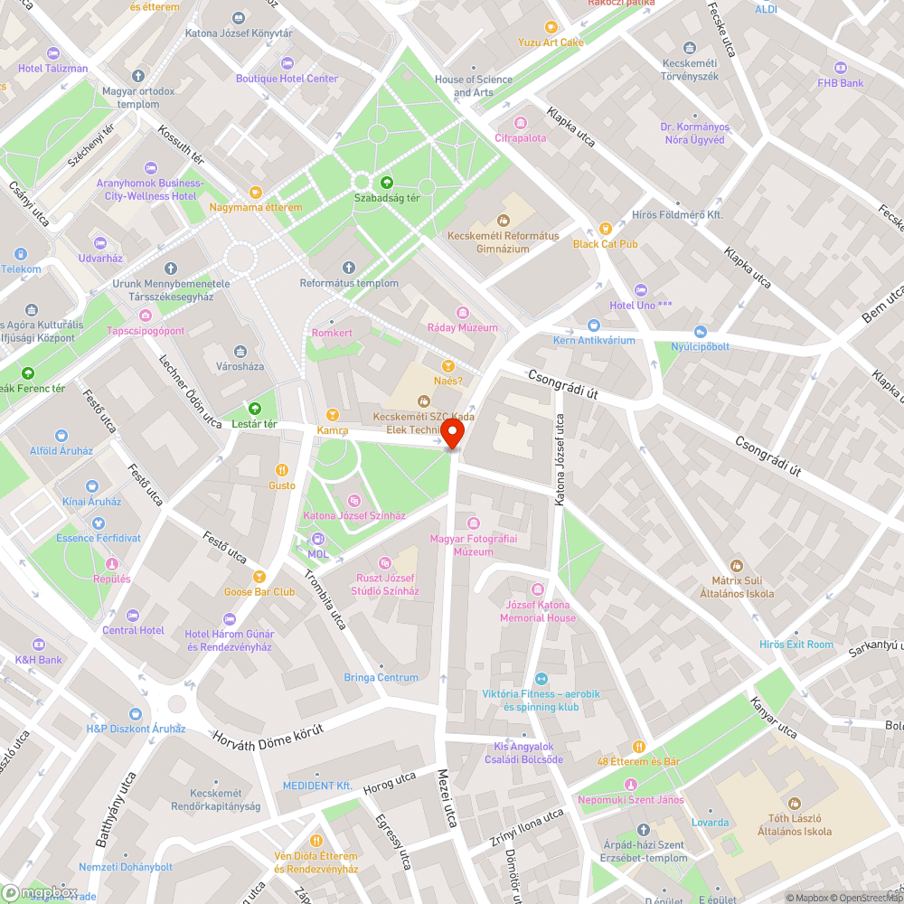 Kiesett víznyelő bejelentés helye