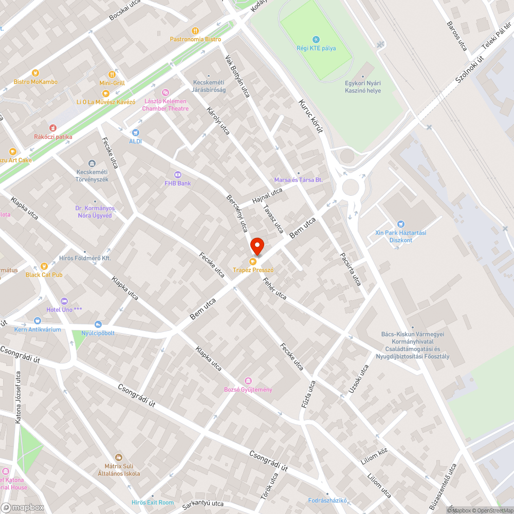 Megsüllyedt víznyelő bejelentés helye