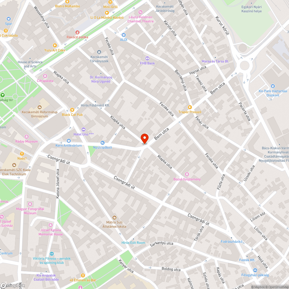 Üres oszlop bejelentés helye