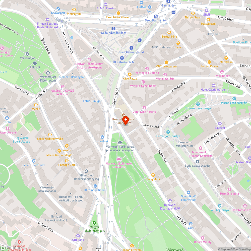 Nem belátható gyalogosátkelőhely II. bejelentés helye