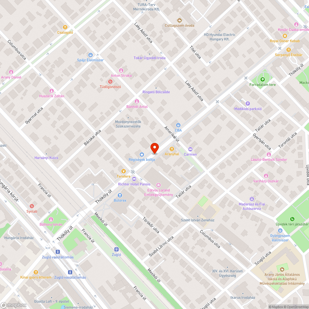 Kopott pad bejelentés helye