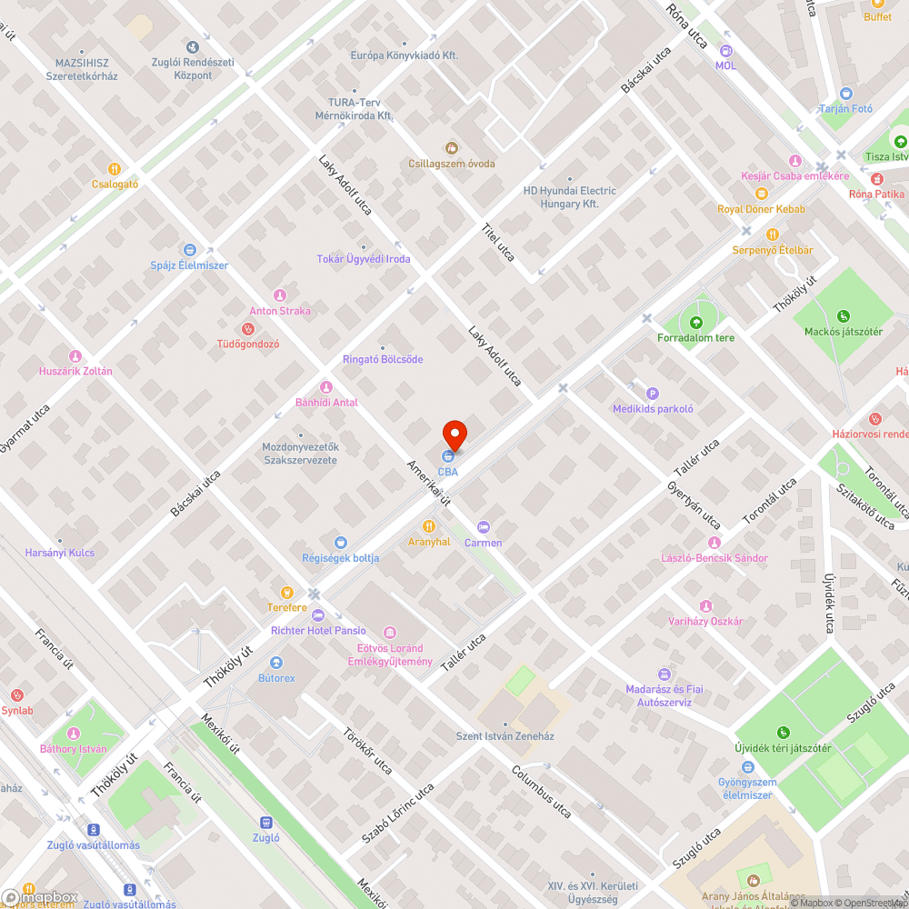 Kopott pad bejelentés helye