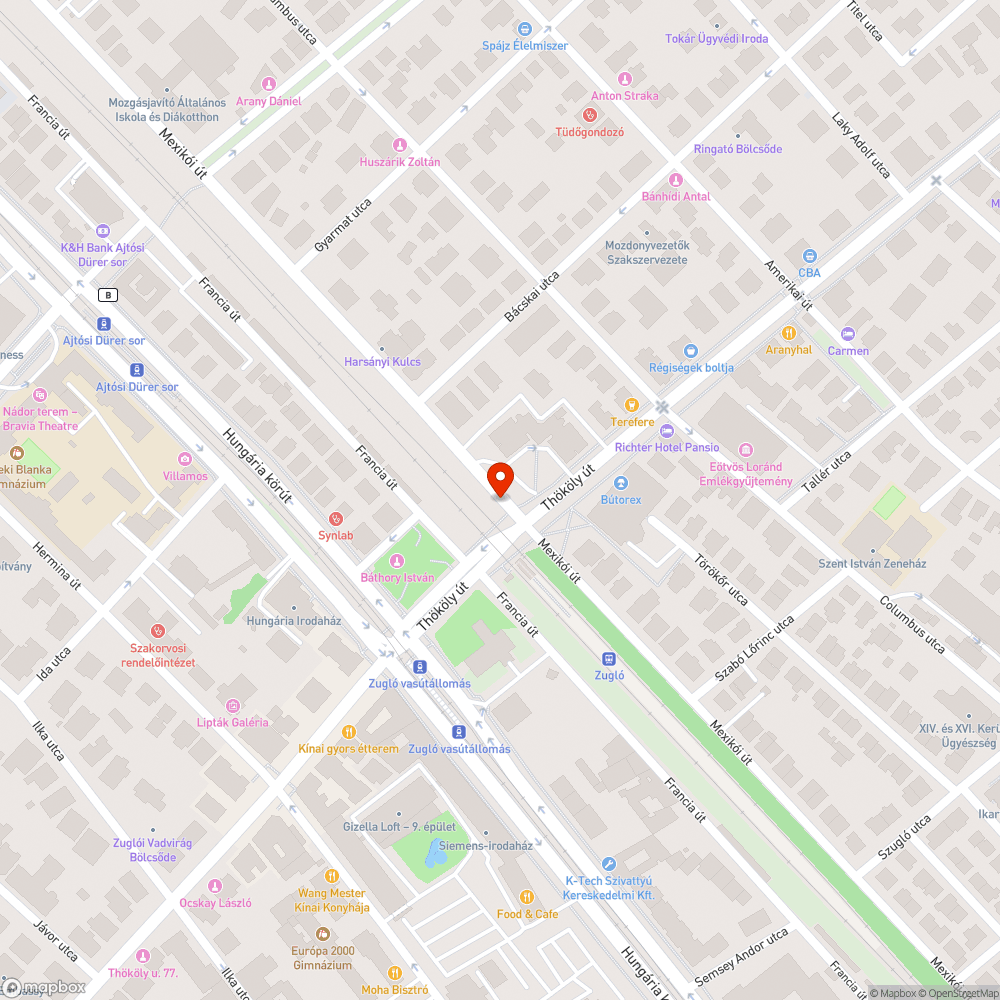 Üres oszlop bejelentés helye