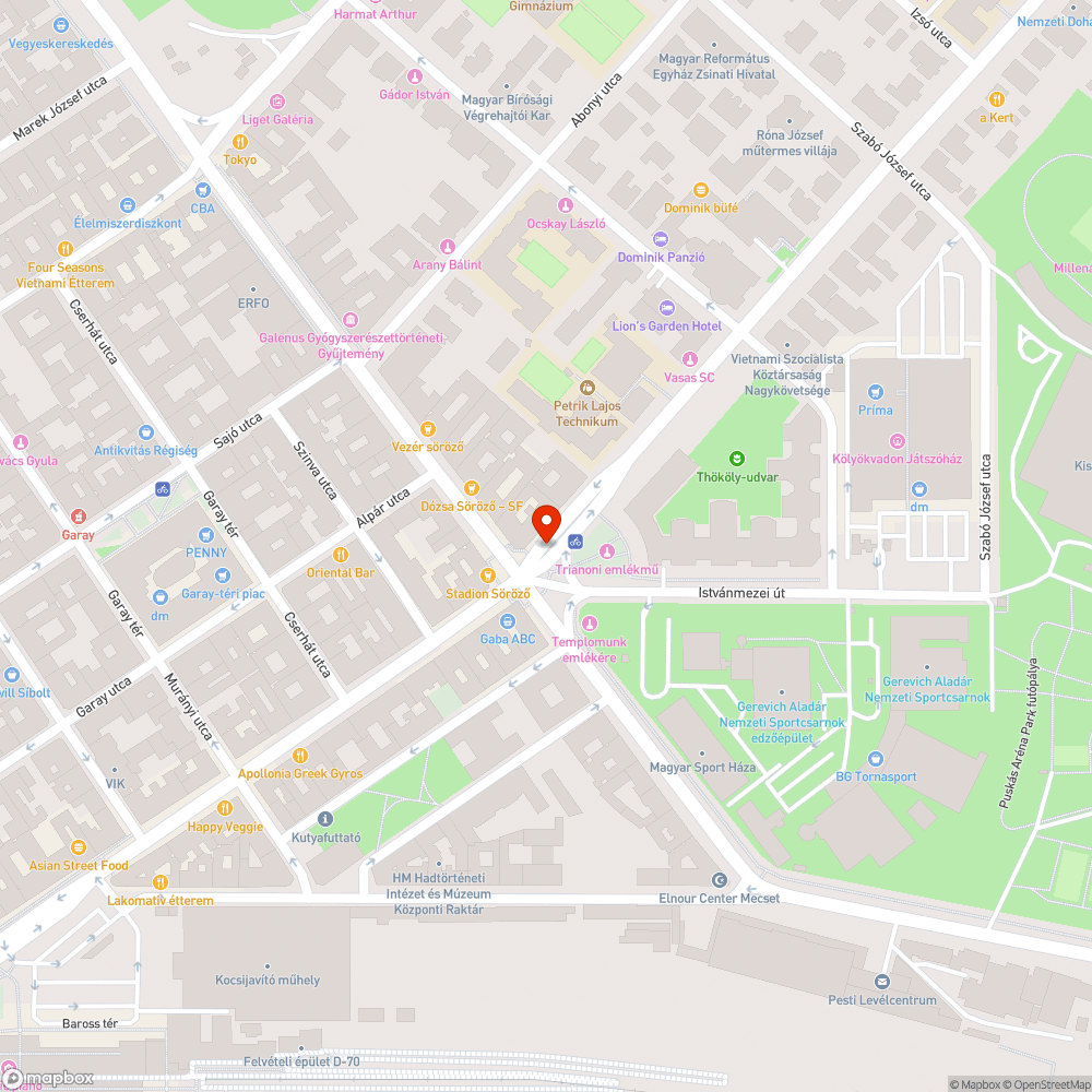 Kopott pad bejelentés helye