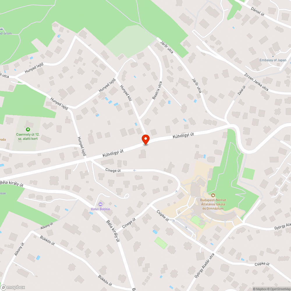 Avarhordalékos járda bejelentés helye