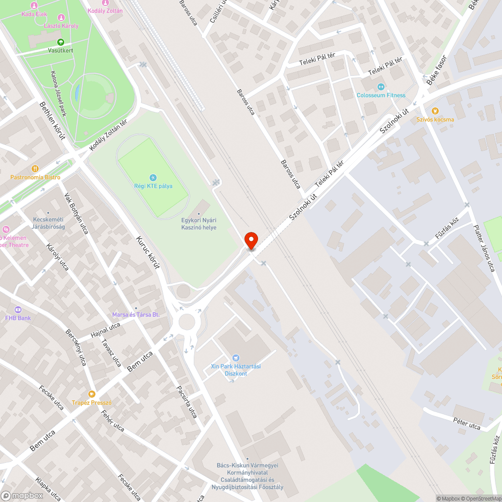 Sorozat-kátyús, balesetveszélyes járda/kerékpárút bejelentés helye