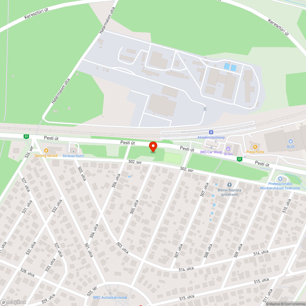 Egerek tanyáznak a zöldsávban bejelentés helye