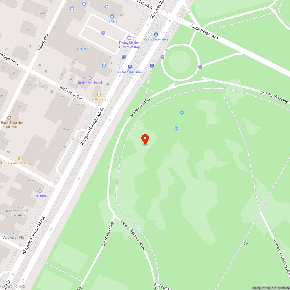 nem égnek a lámpák a népligeti Soó Miksa sétányon bejelentés helye