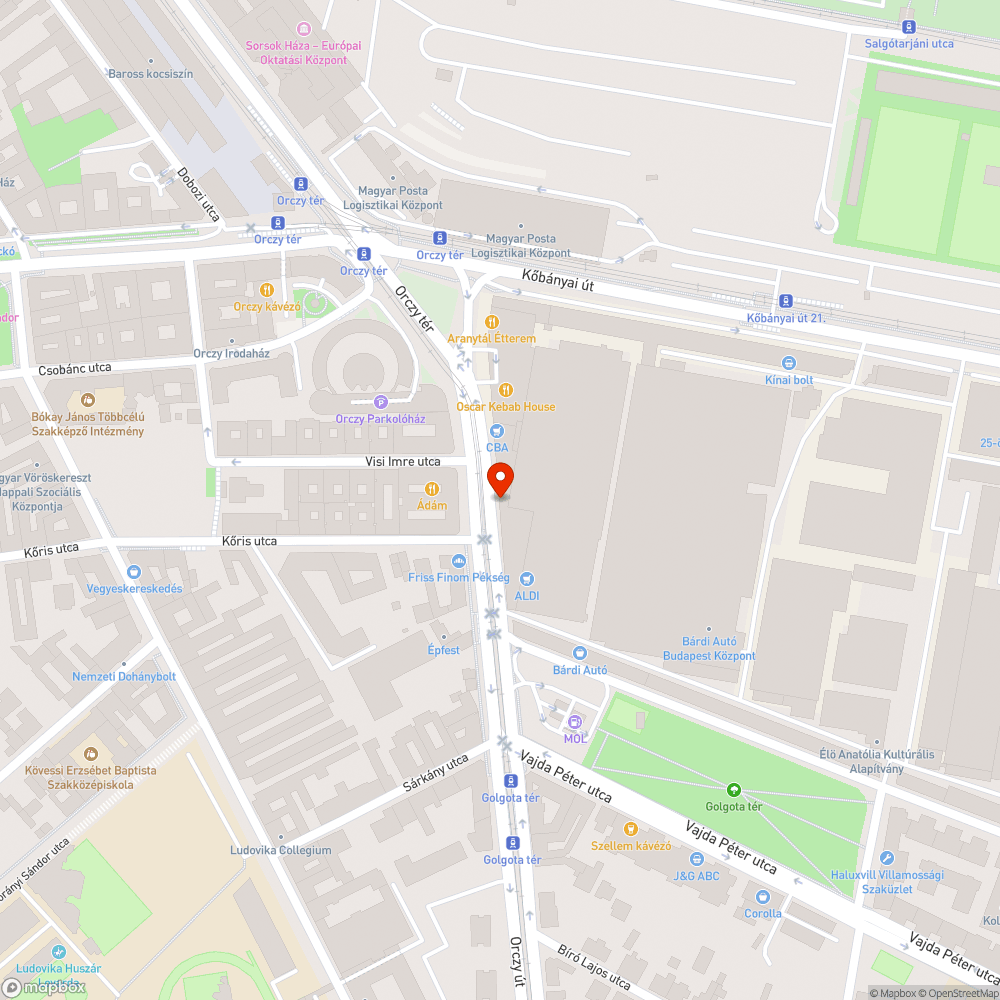 Szemmel láthatóan használaton kívüli autó bejelentés helye