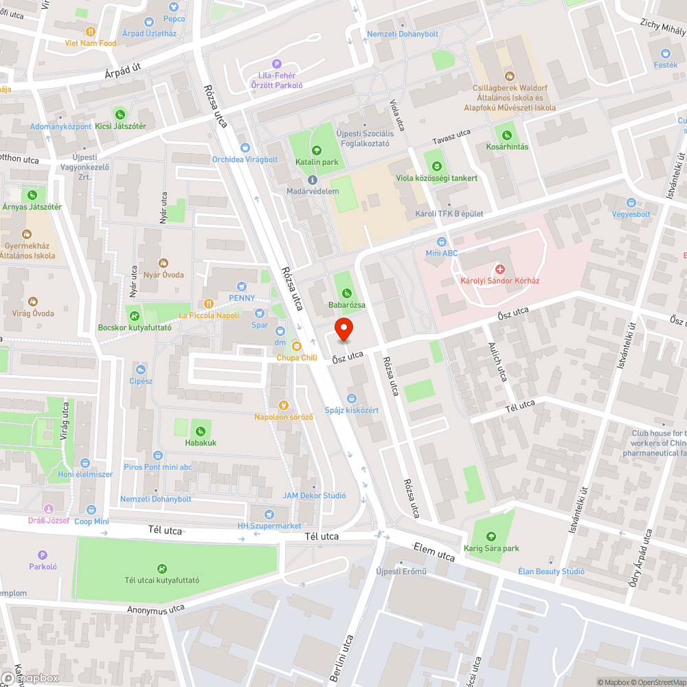 Rendszám nélküli elhagyott autó bejelentés helye