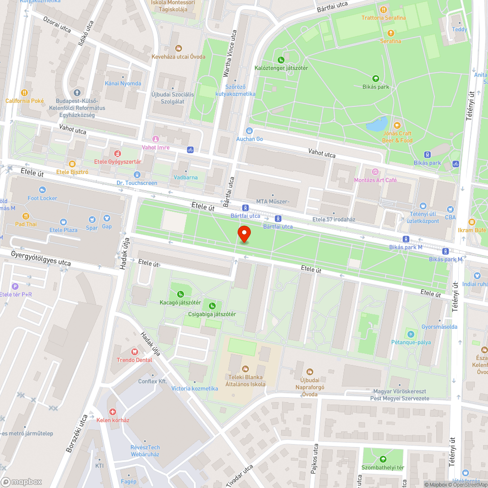 Fatuskók, hiányzó fák bejelentés helye