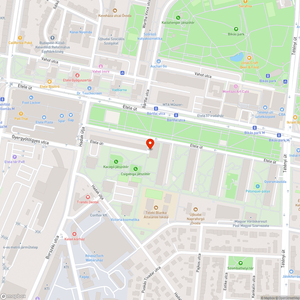 Bessüppedt járda bejelentés helye