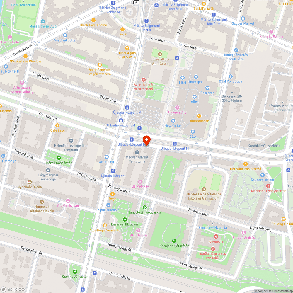 Rövid időzítésű kerékpáros jelzőlámpa bejelentés helye