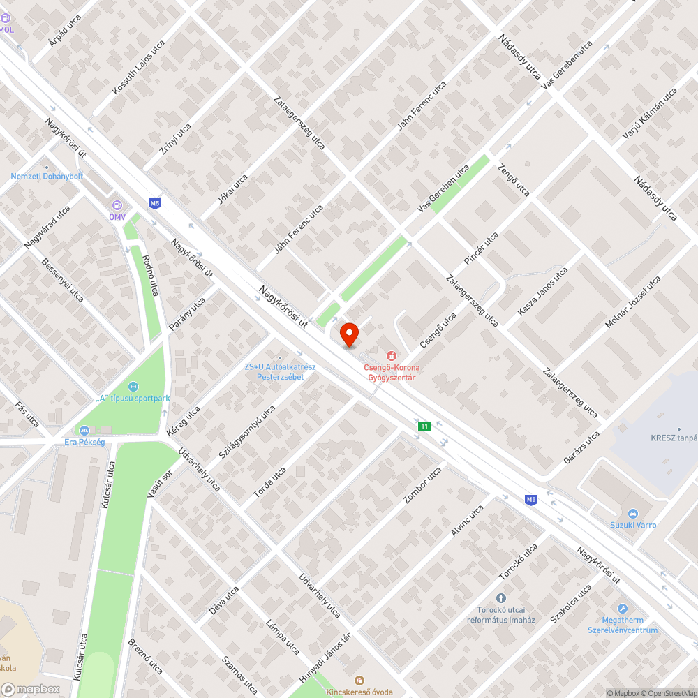 Felüljáró alatti szemèt bejelentés helye