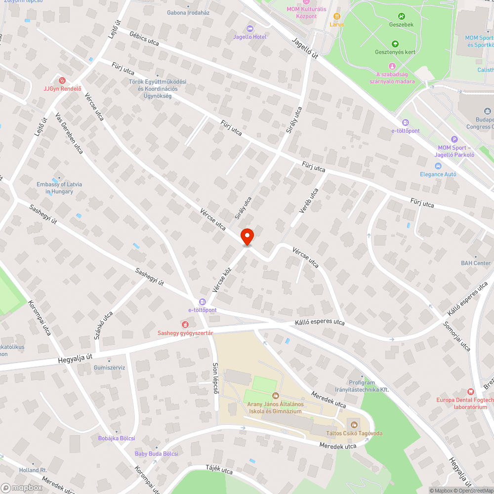 Összefirkált utcatábla bejelentés helye