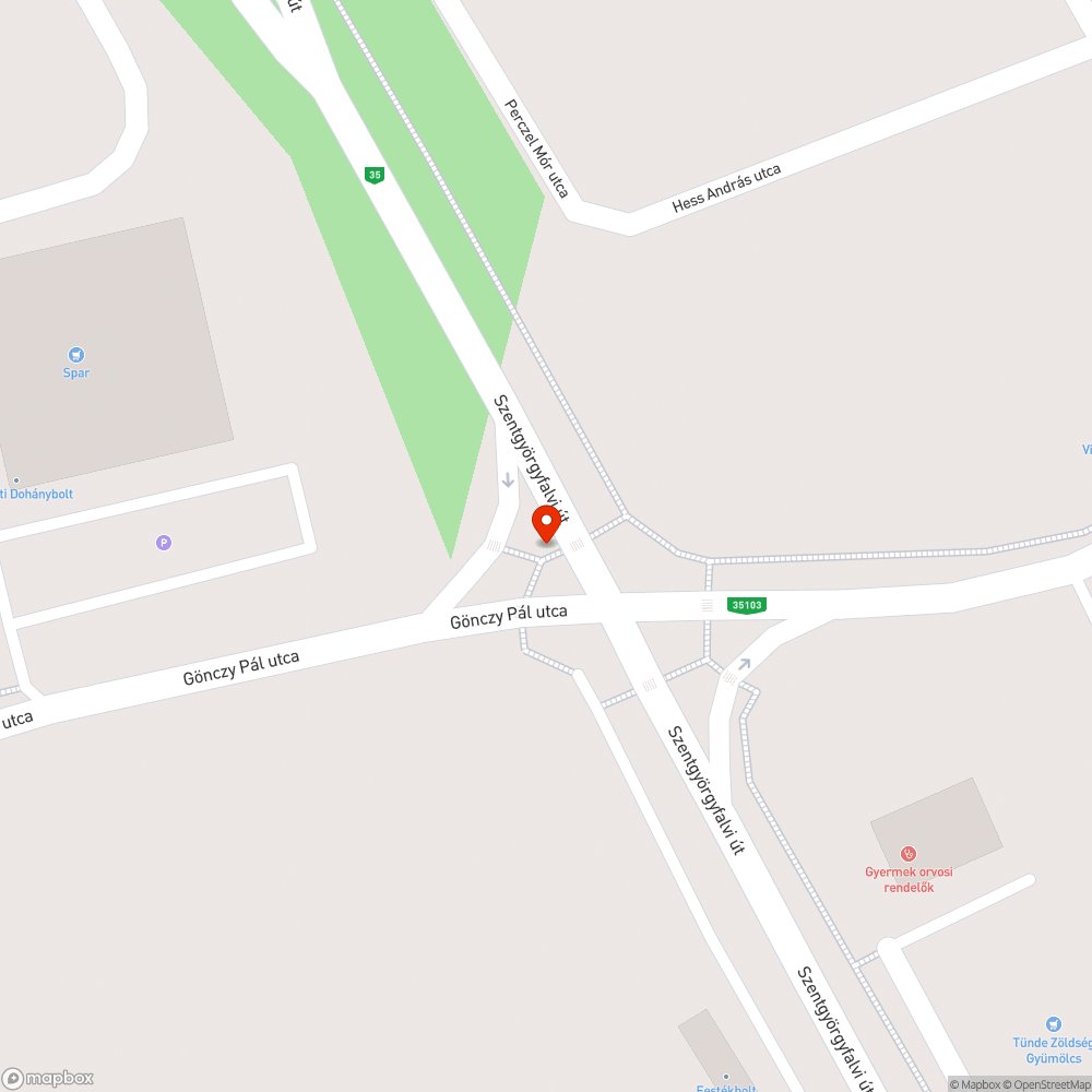 Törött padka bejelentés helye