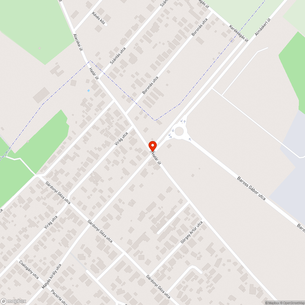 Lakó-pihenő övezet bejelentés helye