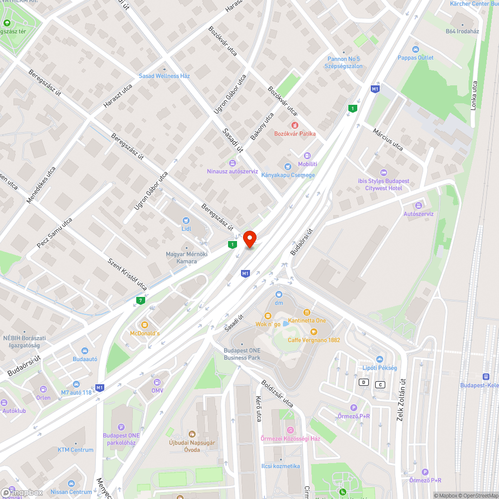 Budaörsi út - Beregszász út gyalogos aluljáró graffiti bejelentés helye