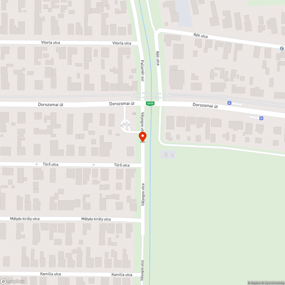 Kátyú bejelentés helye