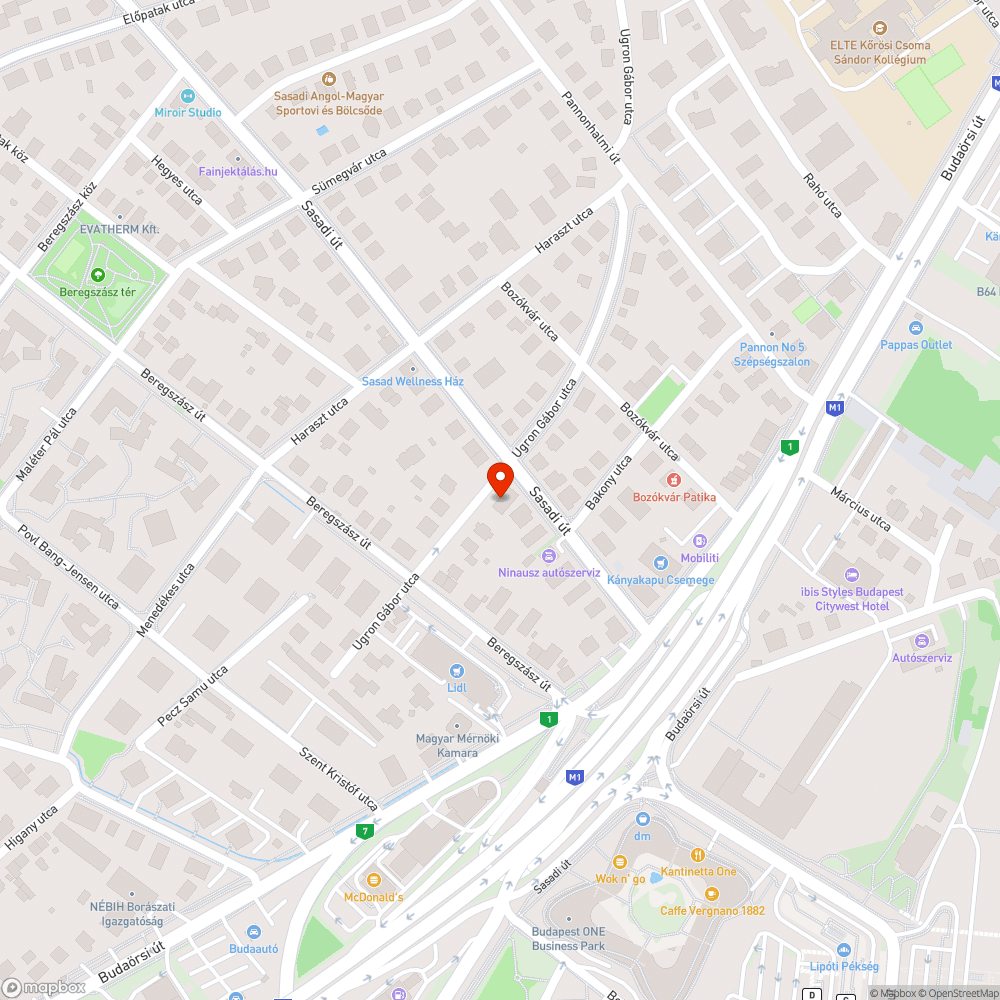 Kiszáradt fa bejelentés helye