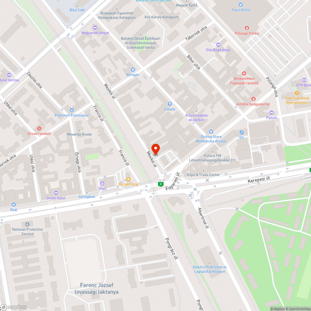 Roncs bejelentés helye