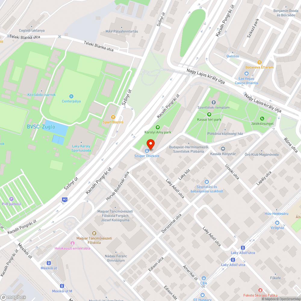 Roncs bejelentés helye