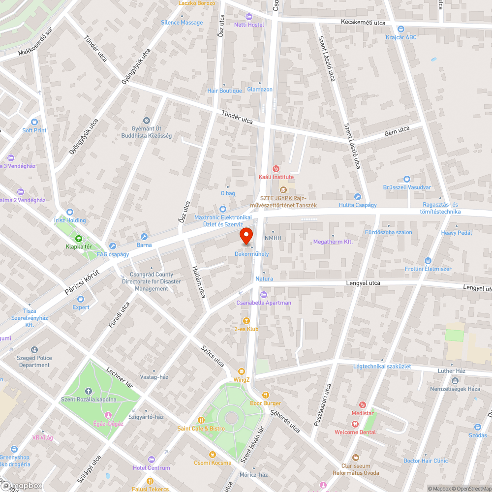 Eldőlt tábla bejelentés helye