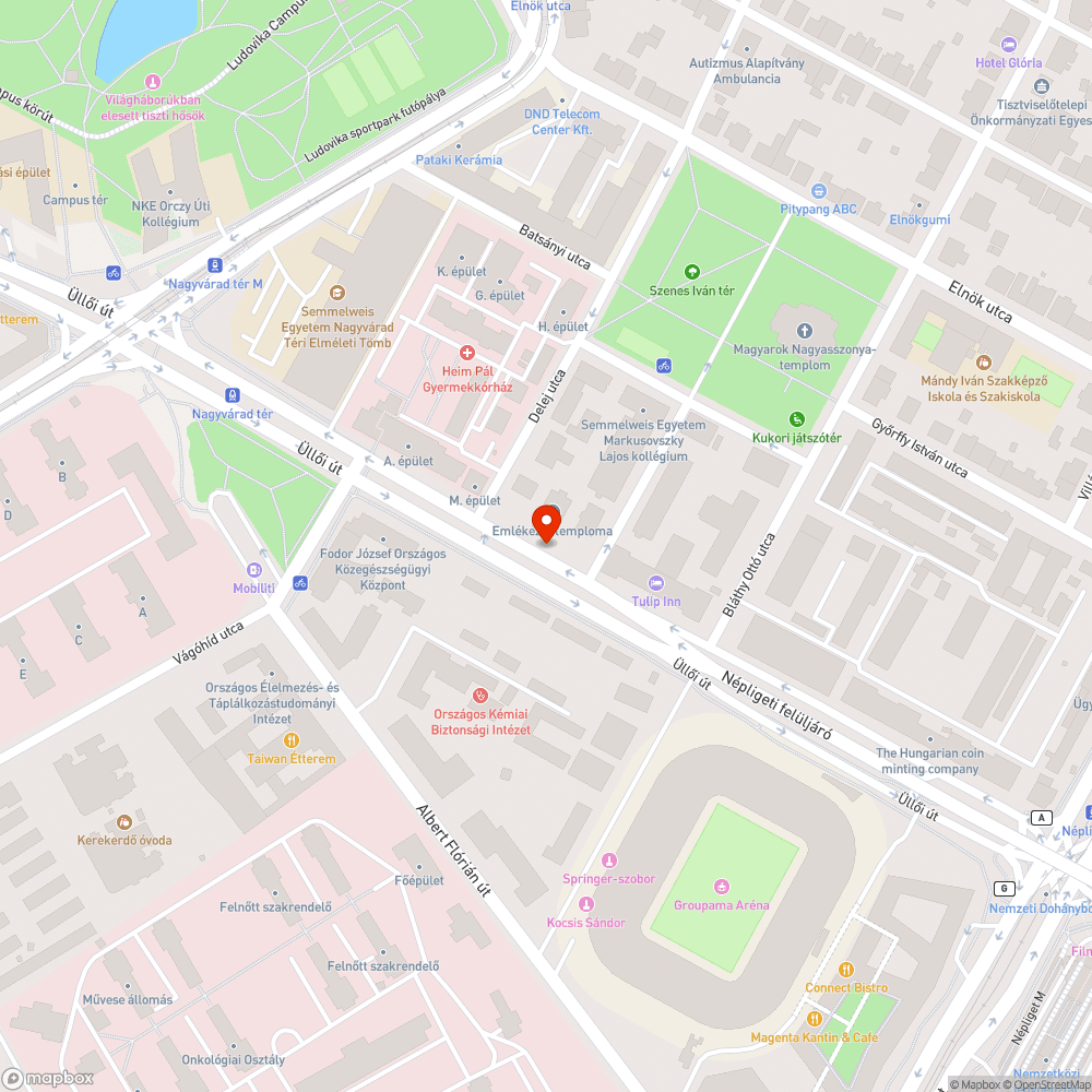 Félrevezető jelzések az Üllői úton bejelentés helye