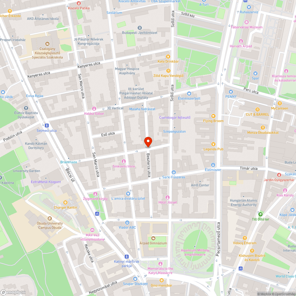 Elpusztult fa 2. bejelentés helye