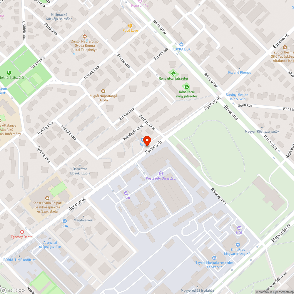 Elhanyagolt trolimegálló bejelentés helye