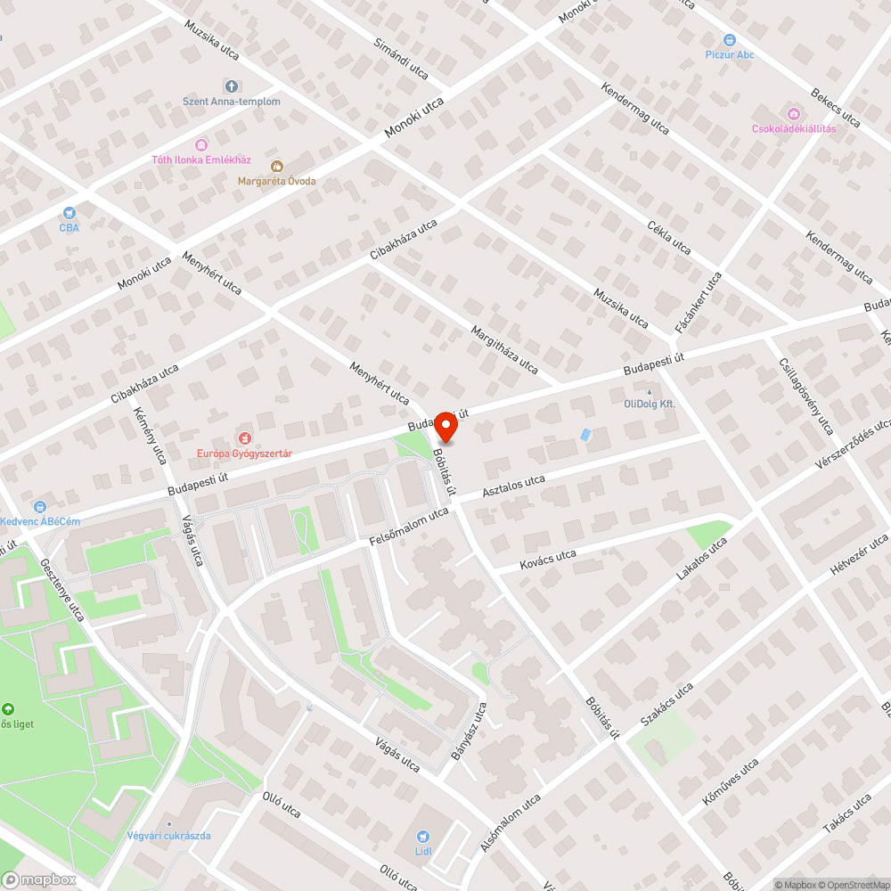 Elhagyott jarmu bejelentés helye