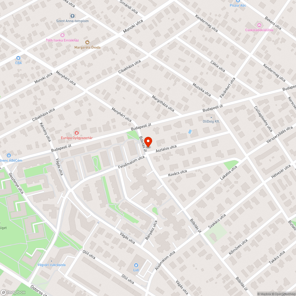 Elhagyott jarmu bejelentés helye