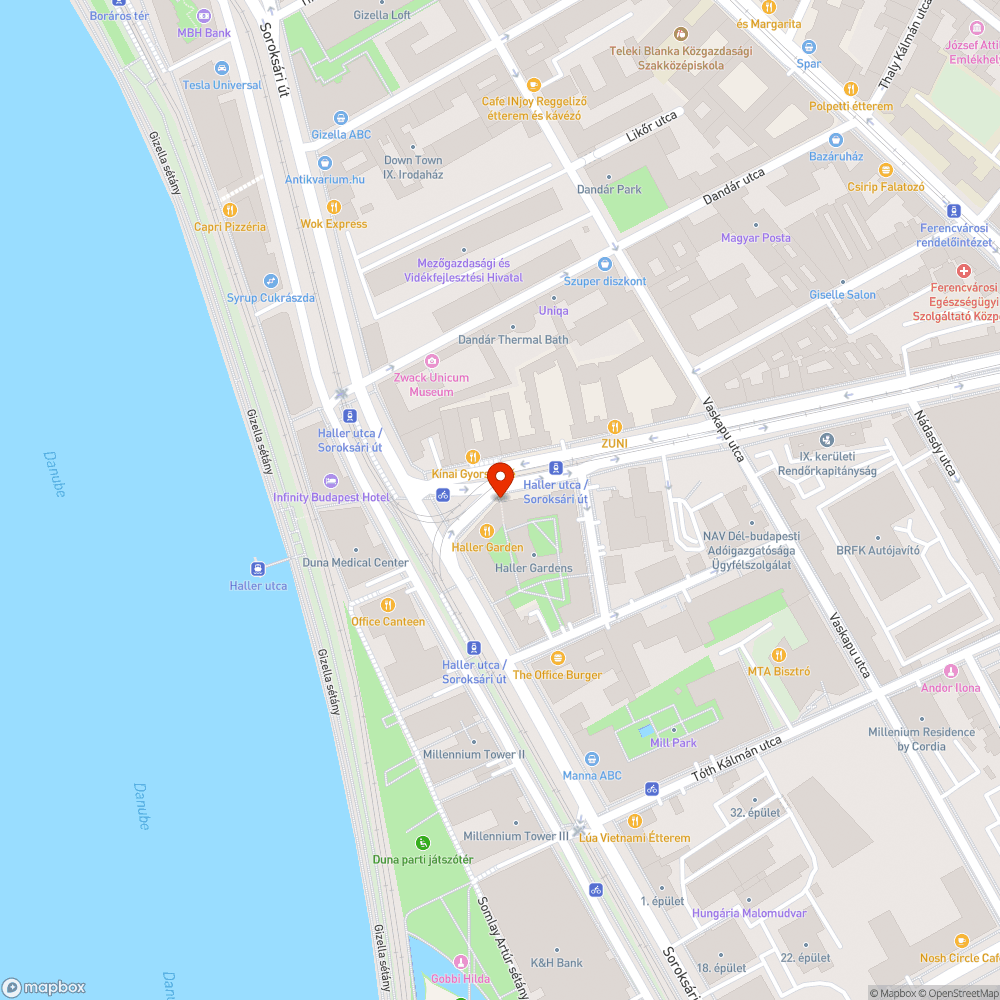 Elhagyott bicikli bejelentés helye