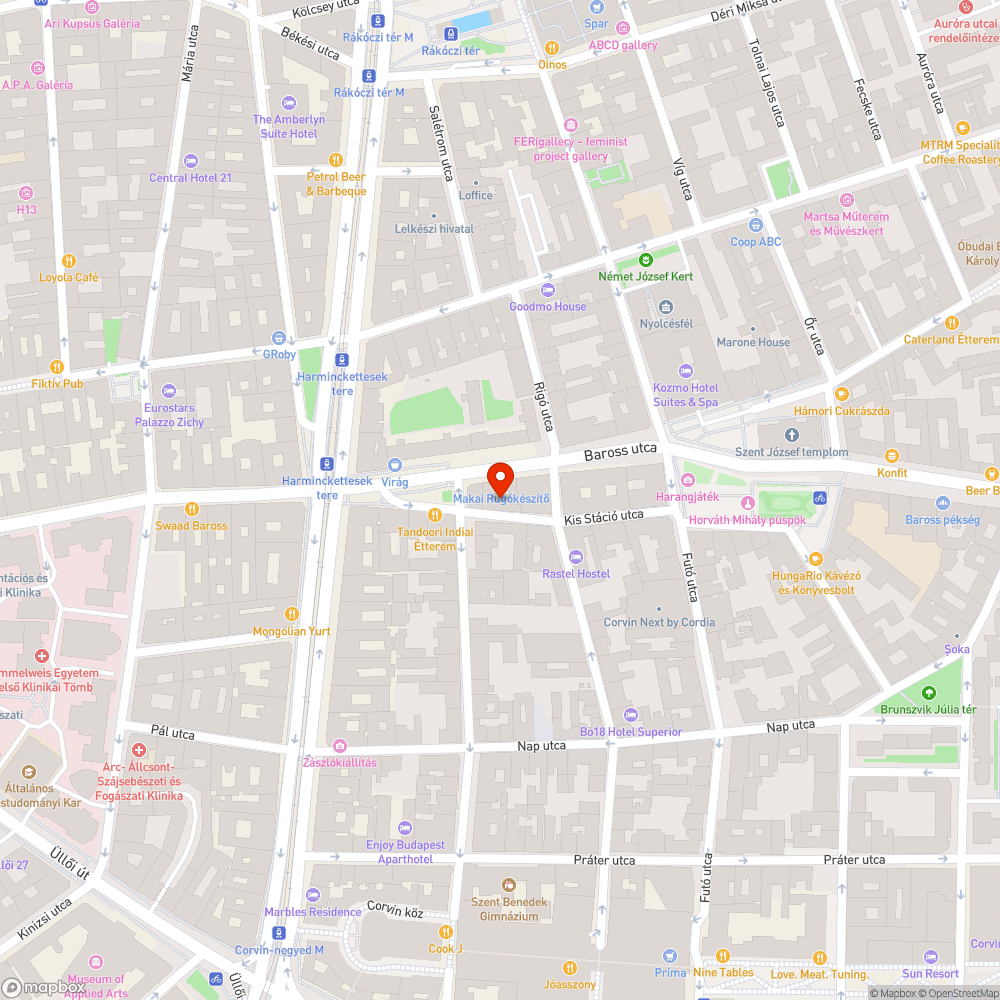 Több gödör/kátyú az úttesten bejelentés helye