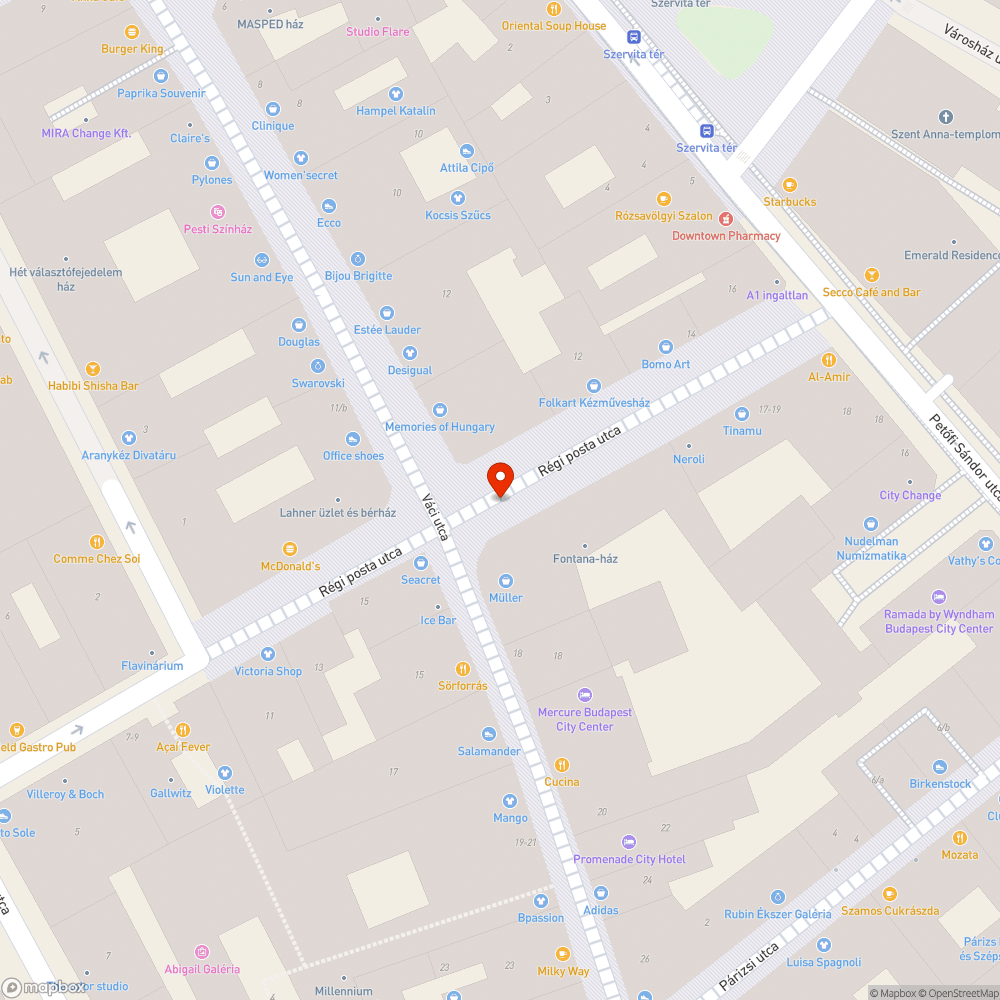 Patkány az utcán bejelentés helye