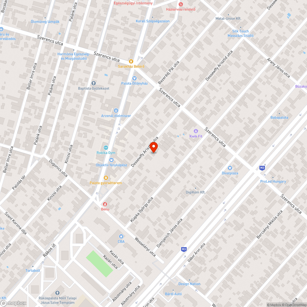 Veszélyes, korhadt faág bejelentés helye