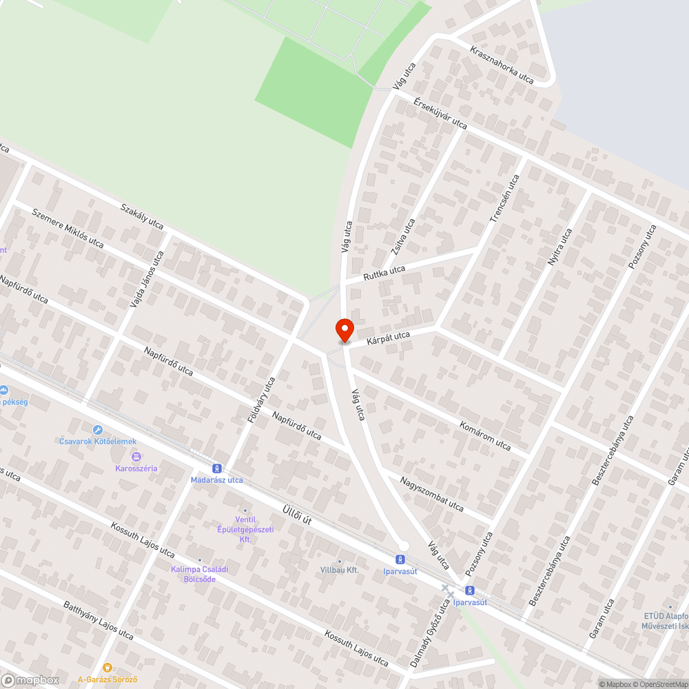 Normális gyalogos, illetve kerékpáros átjárót bejelentés helye