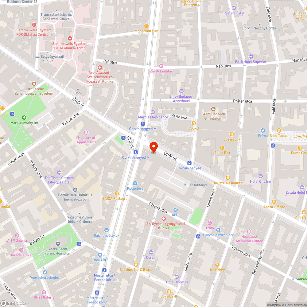 Sötét árkád bejelentés helye