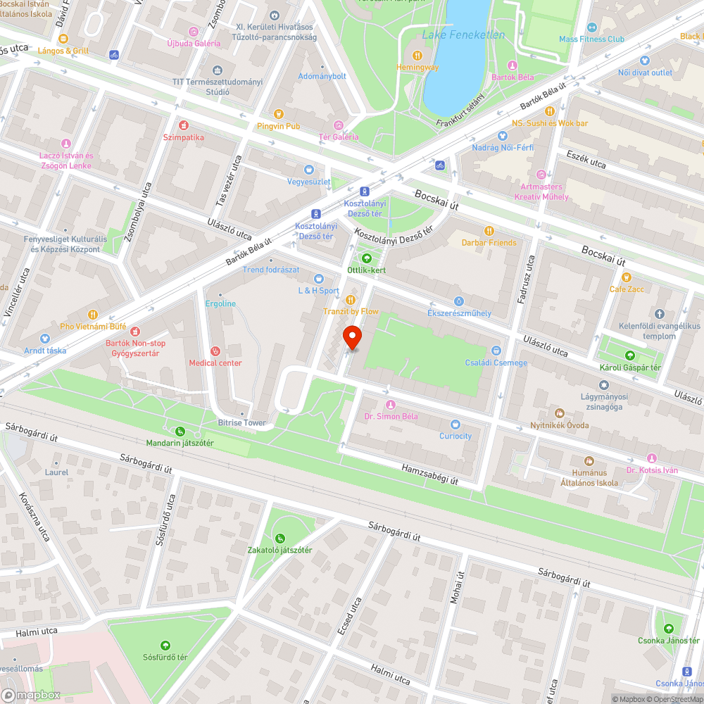 Megsüllyedt járda 2. bejelentés helye