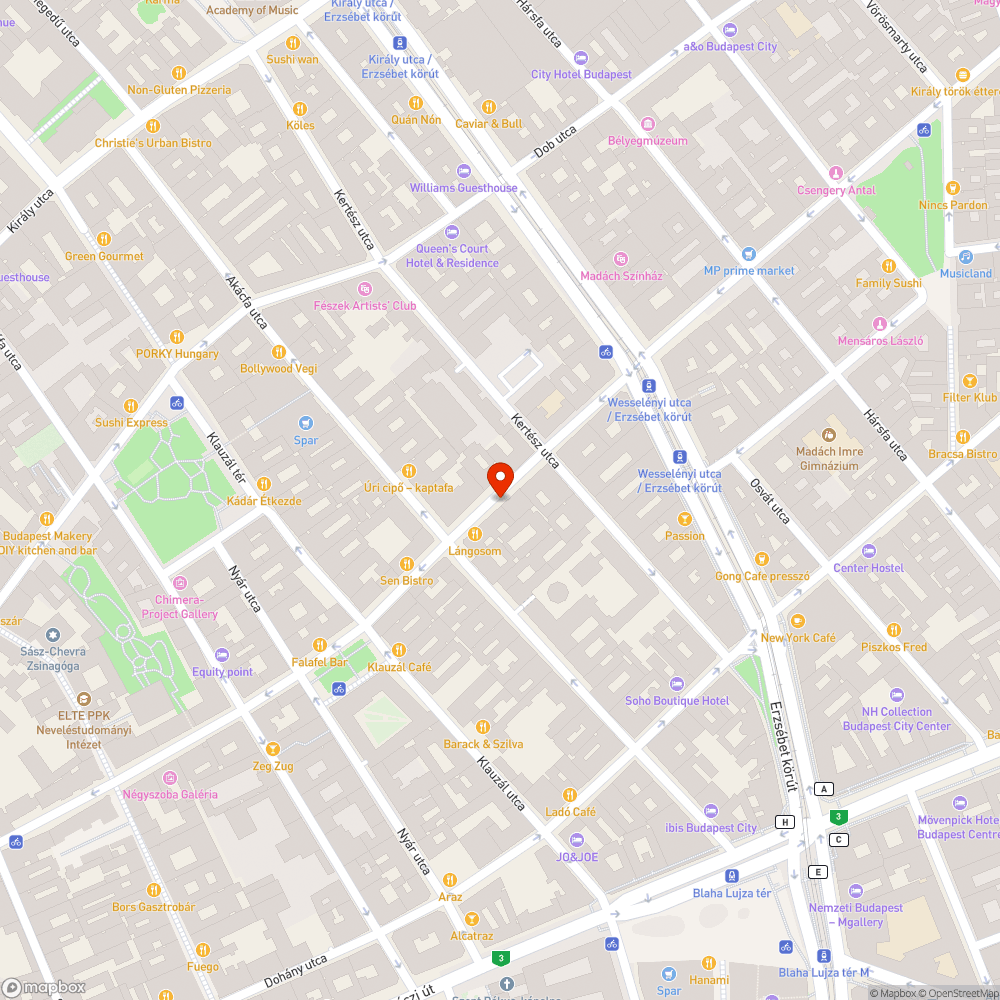 Wesselényi járda bejelentés helye