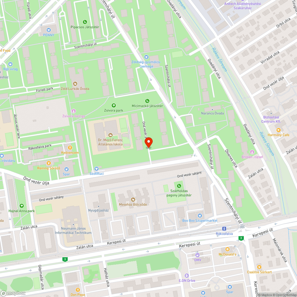 Roncs autó bejelentés helye