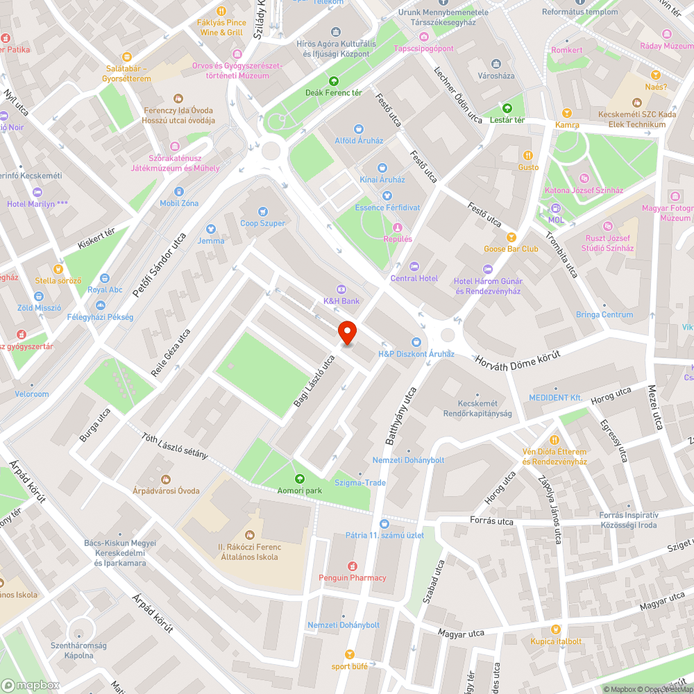 Graffitis épület bejelentés helye