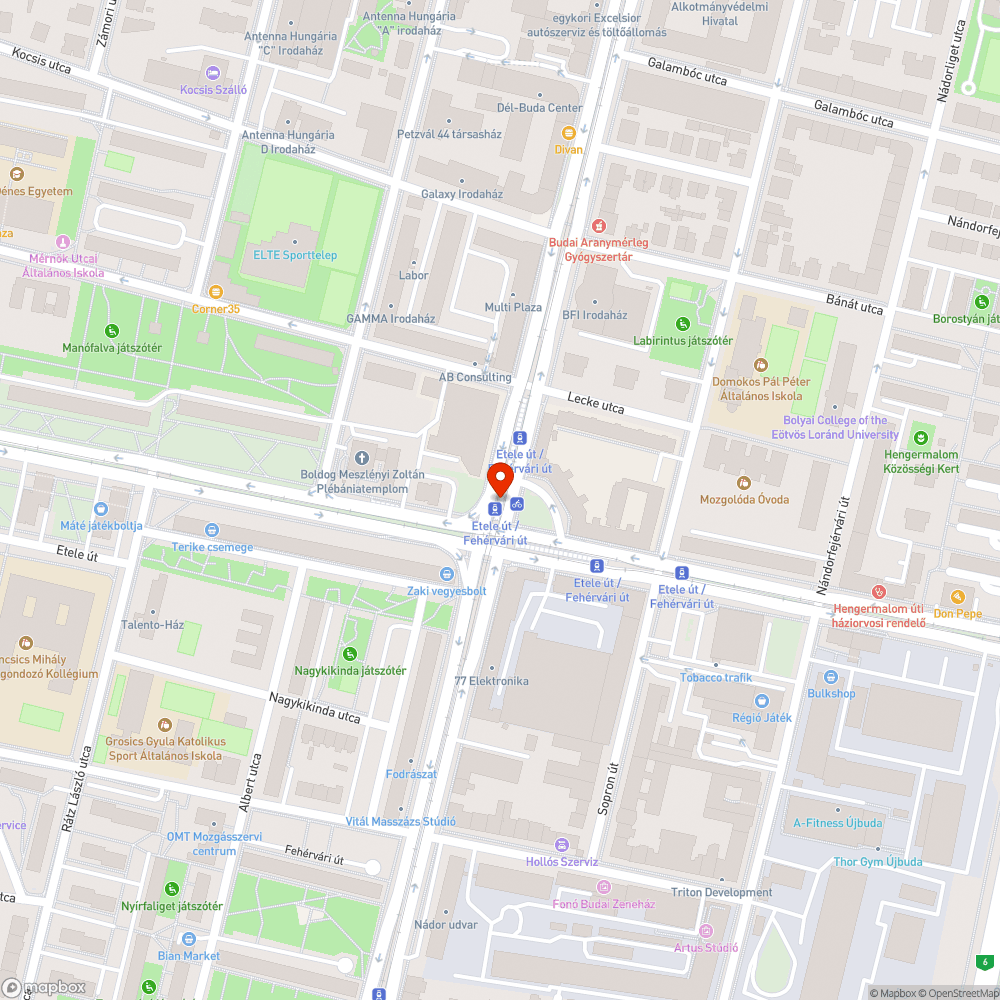 Kopott pad és támaszkodó bejelentés helye