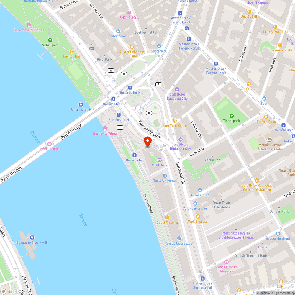 Kátyúk bejelentés helye