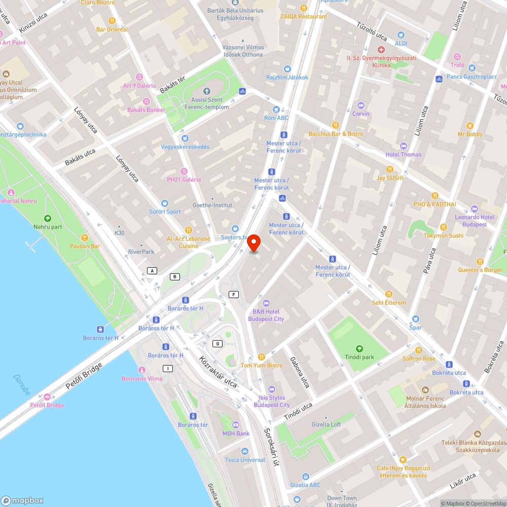 Megdőlt poller bejelentés helye