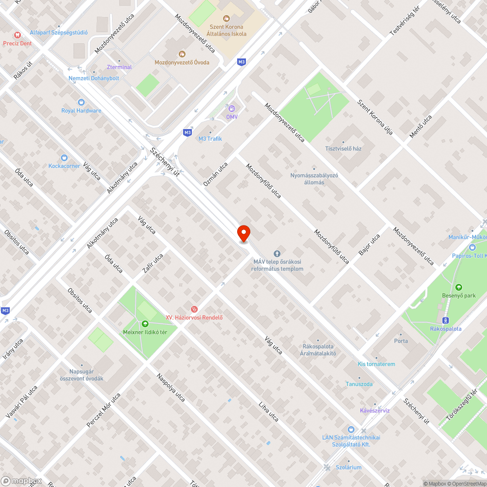 Szükségtelen megállás bejelentés helye