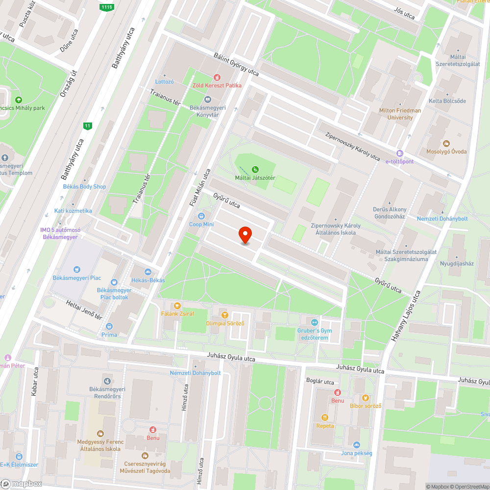 Újabb lerakott jármű bejelentés helye